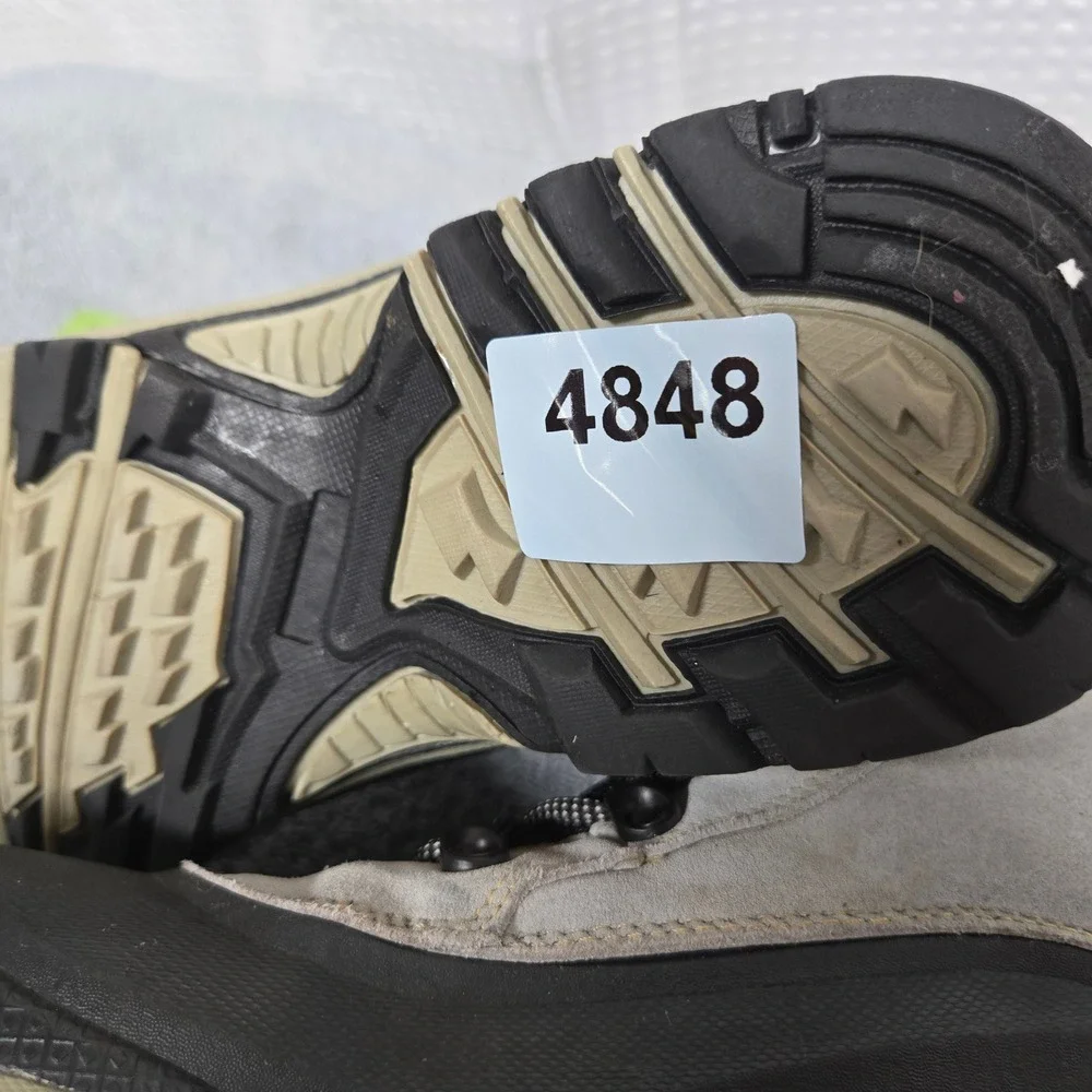 Polaris Mens Thermolite Winter Snow Boots Grey Black Leather Size 9 077070303